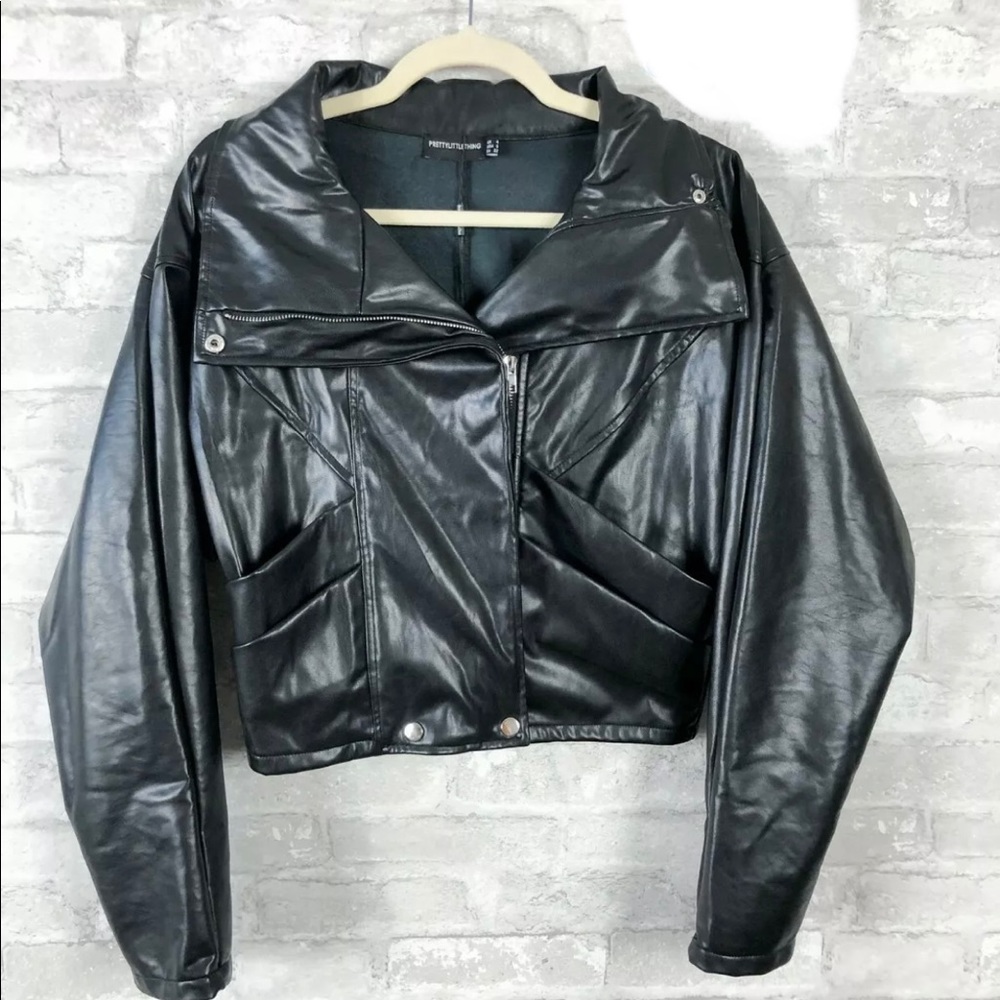 faux leather jacket